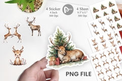 Jolly Reindeer Sticker Product Image 1