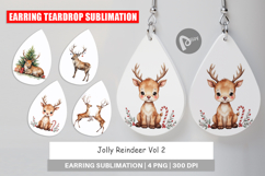 Earring Jolly Reindeer Product Image 1