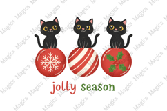 Jolly Season Cat Sublimation Product Image 1