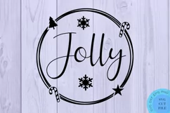 Jolly Svg Christmas Ornament Svg Christmas Svg House Sign Product Image 2