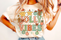 Christmas Jolly Vibes PNG, Merry Christmas PNG, Holiday PNG Product Image 2