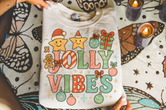 Christmas Jolly Vibes PNG, Merry Christmas PNG, Holiday PNG Product Image 4
