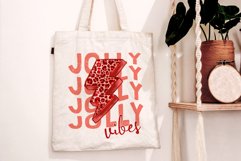 Jolly Vibes Retro Groovy Christmas Sublimation Design PNG Product Image 2