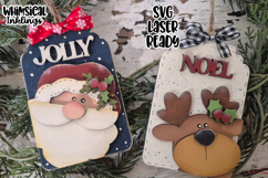 Jolly Noel Ornament Duo Laser SVG Product Image 1