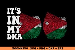 It's in my DNA Jordan Flag Fingerprint Sublimation PNG, SVG Product Image 1