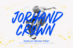 Jorhand Crown - Display Brush Font Product Image 1
