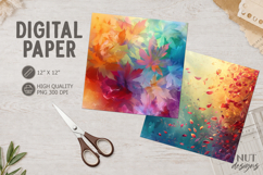 Vibrant autumn Journal junk Autumn Maple Leaves Paper Product Image 1