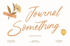 Journal Something - Handwritten Ink Font Product Image 1