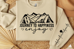 Journey to happiness enjoy Sleeve SVG Design Product Image 3
