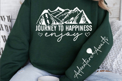 Journey to happiness enjoy Sleeve SVG Design Product Image 2