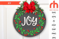 christmas wreath sign svg, holly berry hanger svg, xmas door sign svg, laser cut file, layered xmas sign svg, winter welcome sign svg, hand drawn wreath sign, round hanging sign, boho christmas door sign, rustic christmas door sign, glowforge cut file