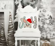Joy Sublimation | Joy to the World | Santa Hat PNG | Bunny Product Image 4