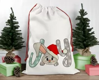 Joy Sublimation | Joy to the World | Santa Hat PNG | Bunny Product Image 3