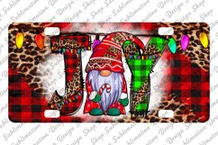 Christmas Gnome License Plate Sublimation - Joy Christmas Product Image 2