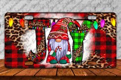 Christmas Gnome License Plate Sublimation - Joy Christmas Product Image 1