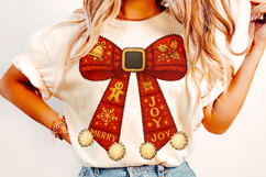 Christmas Coquette Bow PNG, Merry Christmas PNG, Holiday PNG Product Image 3