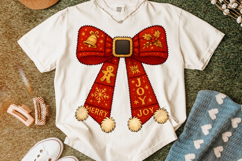 Christmas Coquette Bow PNG, Merry Christmas PNG, Holiday PNG Product Image 6