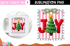 Joy Crochet  Christmas Sublimation Design
