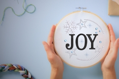Joy Embroidery Design - Christmas Pattern Product Image 3