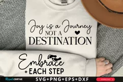 Joy Is A Journey Not Sleeve SVG, Christian SVG Design Product Image 1