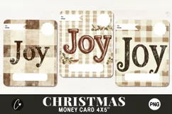 Joy Christmas Money Card PNG | Christmas Printable Product Image 2