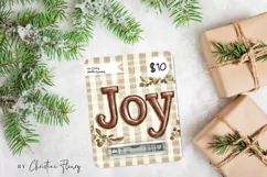 Joy Christmas Money Card PNG | Christmas Printable Product Image 3