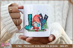 Christmas Gnome sublimation png, Joy Christmas sublimation Product Image 3