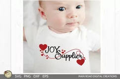 love quote cut file being used on a shirt worn by a baby