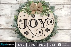 Joy SVG, Christmas Door SVG Design Product Image 1