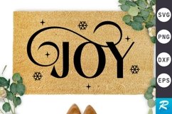 Joy SVG ,Christmas Doormat SVG Design Product Image 1