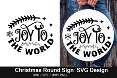 Christmas Round Sign SVG Bundle - Christmas Design Product Image 8