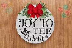 Joy to the world SVG, Christmas Door SVG Design Product Image 2