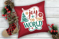 Joy To The World Stickers SVG , Christmas SVG Design Product Image 3