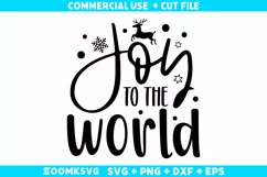 Joy to the World SVG, Winter Quotes SVG, Winter SVG Product Image 1
