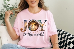 Joy to the World PNG,Coquette Jesus Christmas Png,Baby Jesus Product Image 3