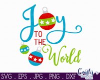 Joy To The World Christmas Farmhouse Sign Svg Product Image 2