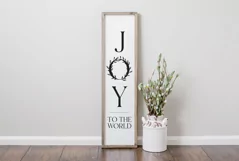 Joy to the world Christmas Porch Sign SVG