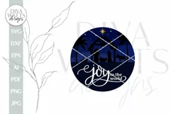 Joy To The World SVG Nativiy SVG Christmas Door Hanger SVG Product Image 2