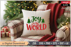 Joy To The World SVG | Christmas SVG | Holiday SVG | Xmas Product Image 4