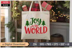 Joy To The World SVG | Christmas SVG | Holiday SVG | Xmas Product Image 5