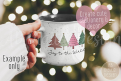 Christian Christmas PNG | Christmas Tree Sublimation Design Product Image 2