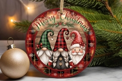 Joy To The World Ornaments Plaid Ornament Product Image 1