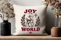 Joy To The World SVG, Christmas Deer PNG, Religious Nativity Product Image 3