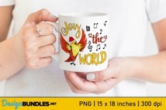 Joy To The World Sublimation | Christmas Sublimation | Bird Product Image 1