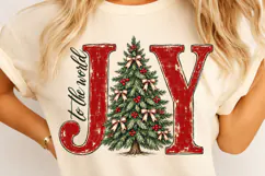 Joy to the World Retro Christmas PNG Product Image 4