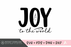 Joy to the world SVG , Vintage Christmas SVG Product Image 1