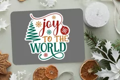 Joy To The World Stickers SVG , Christmas SVG Design Product Image 2