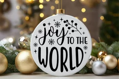 Joy To The World SVG , Christmas Quote SVG , Festive SVG Product Image 2