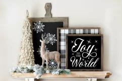 Joy to the World SVG - Farmhouse Christmas Sign SVG Product Image 2
