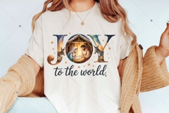 Joy to the World PNG,Coquette Jesus Christmas Png,Baby Jesus Product Image 2
